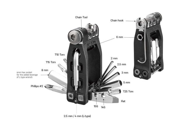 TOPEAK multikľúč NINJA 16+