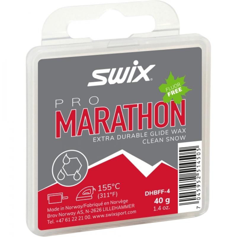 SWIX sklzový vosk Marathon čierny 40g
