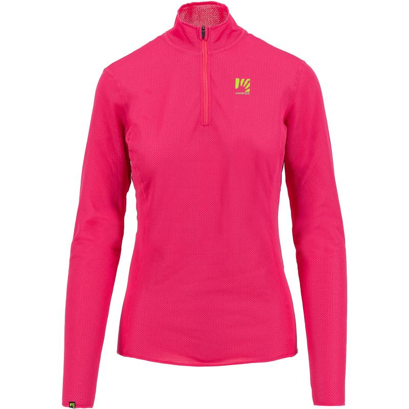 Karpos ALAGNA HALF ZIP LIGHT dámska mikina ružová