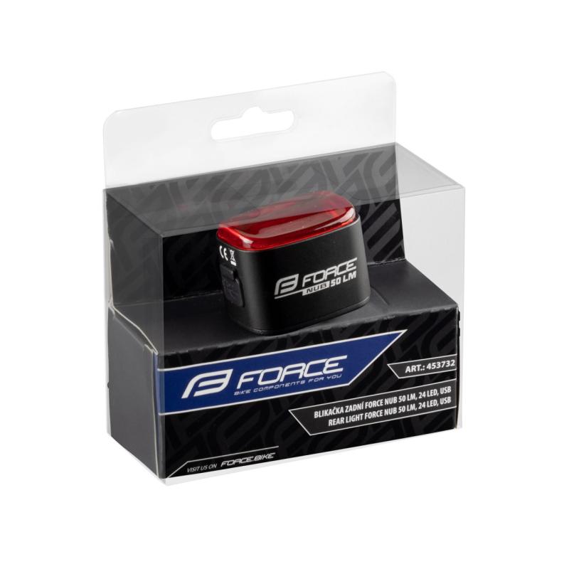 FORCE blikačka zadná NUB 50 LM, 24 LED, USB 5