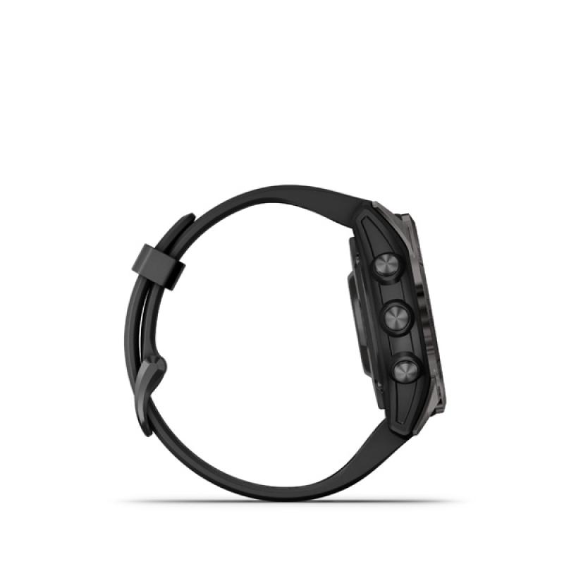 Garmin fenix 7S Pro Sapphire Solar, Carbon Gray DLC Titanium, Black Band 4