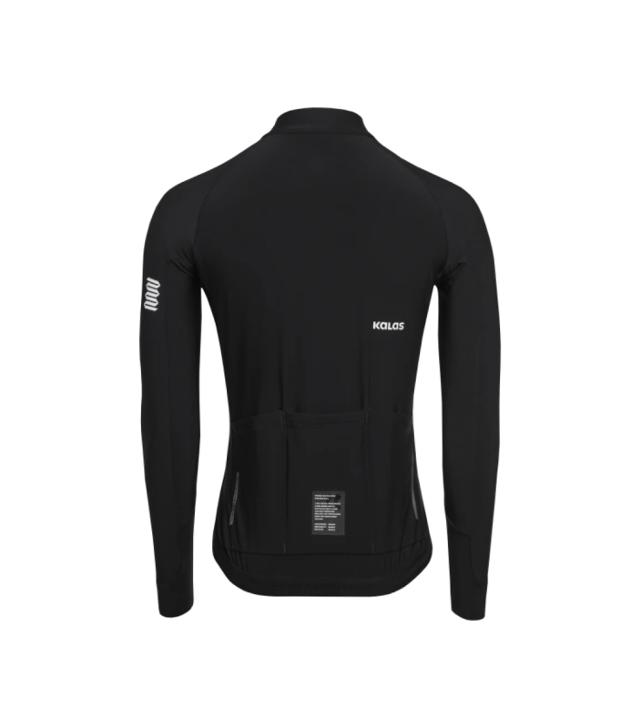 Cyklistický dres KALAS PASSION Z6 | Dres dlhý rukáv TEMPS | Black 1