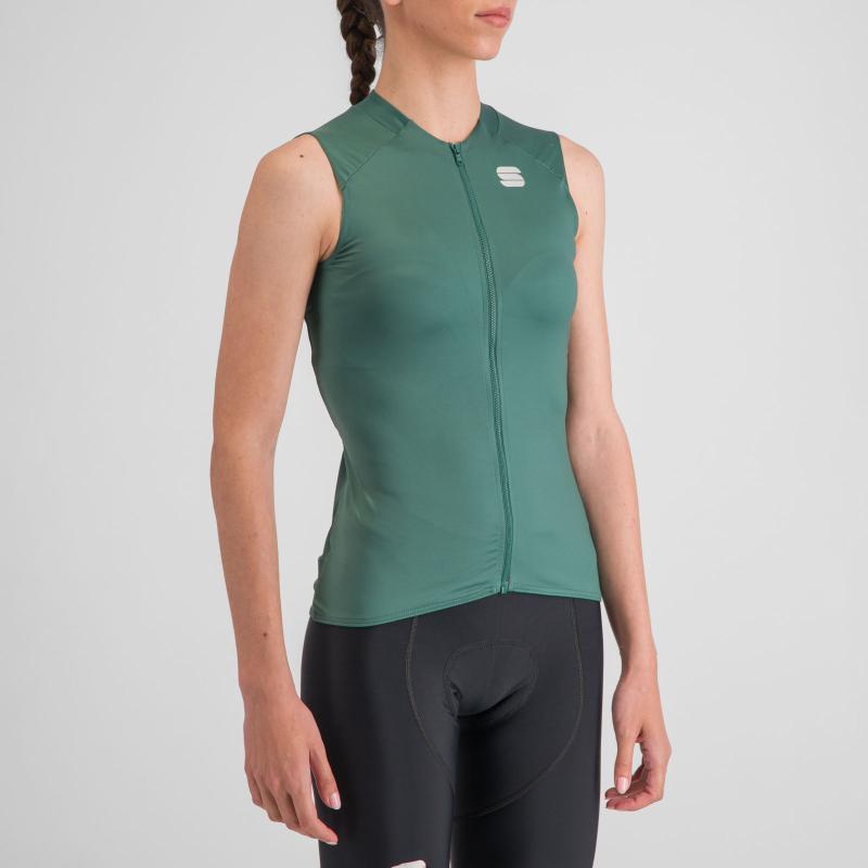 Sportful MATCH dámsky dres bez rukávov shrub green