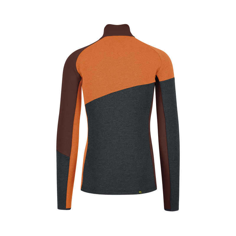 Karpos Federa Half-Zip Flíska Woodl.Gray/Mahogany/Vibr.Orange 1