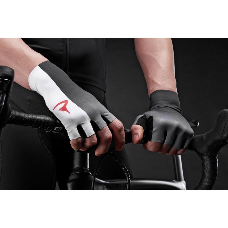 Pinarello rukavice SPEED Think Asymmetric sivé/biele 2