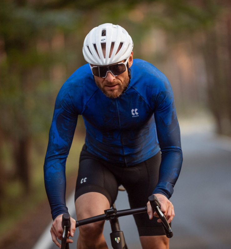 Cyklistický dres KALAS MOTION Z6 dlhý rukáv Ocean Blue 2