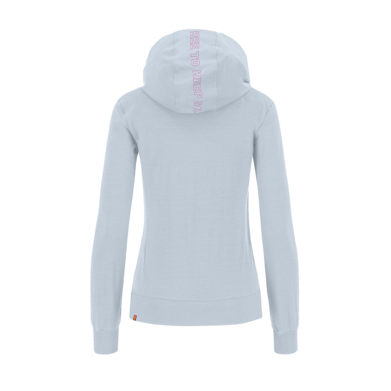 Karpos COPPOLO MERINO dámska FULL ZIP mikina s kapucňou mist/bloom 1