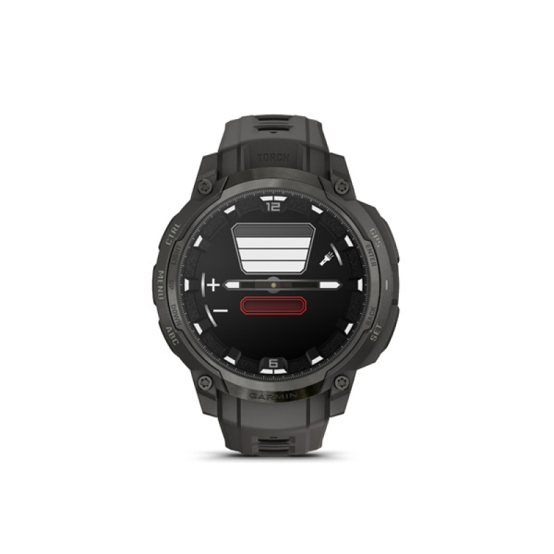 Garmin Instinct Crossover AMOLED, Charcoal Grey, Charcoal Grey silicone band 1