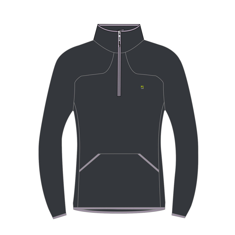 Karpos Rocchetta Half Zip Dámska Flíska Woodl.Gray/Lavender