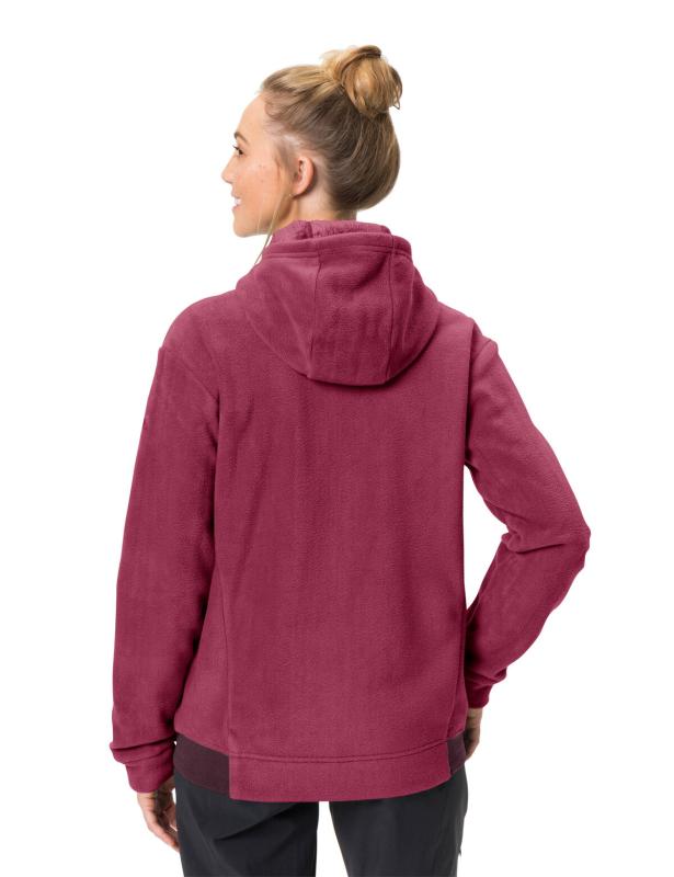 Vaude mikina s kapucňou Neyland Fleece, dámska, passion fruit