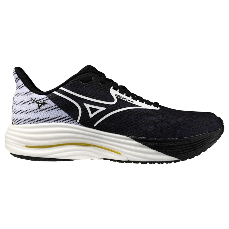 MIZUNO WAVE RIDER 29 Black/White/Gold