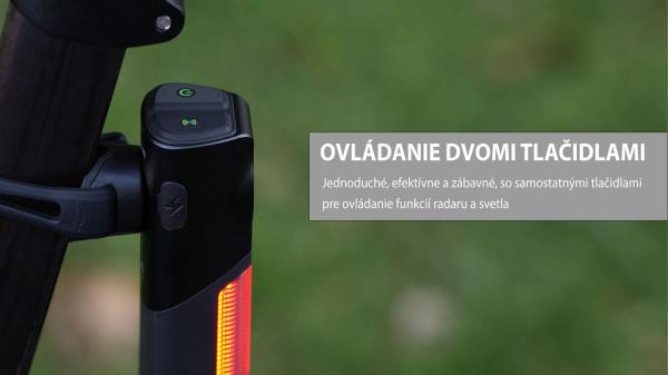 Svetlo SEEMEE R300 RADAR zadné 7f USB čierne