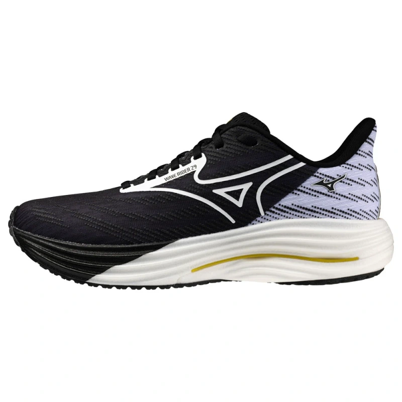 MIZUNO WAVE RIDER 29 Black/White/Gold 1