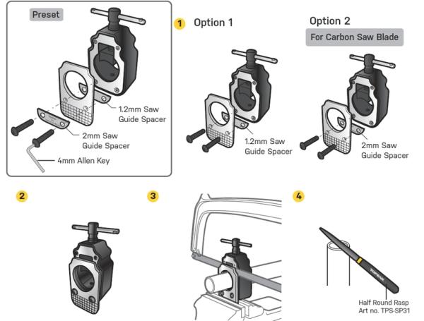 TOPEAK prípravok na rezanie krku vidlice THREADLESS SAW GUIDE