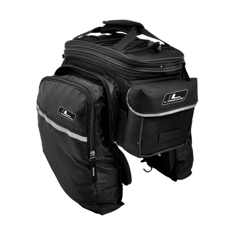 LONGUS INCREASER taška na nosič 7,8L bočné vrecká čierna