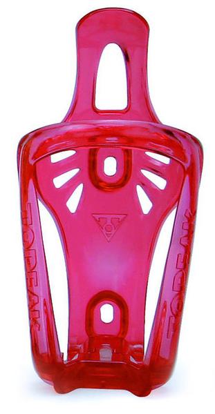 Košík na fľašu Topeak MONO CAGE CX transparent-červený