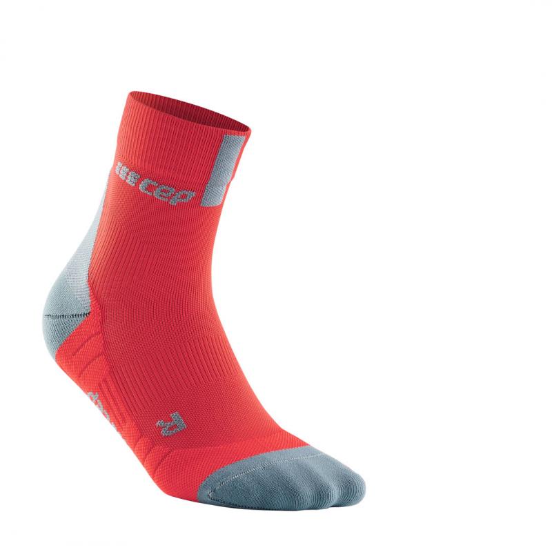 CEP krátke kompresné ponožky 3.0 lávová/šedá