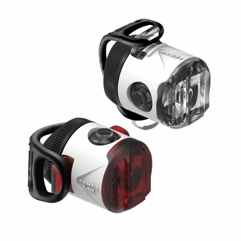 LEZYNE Set svetiel LED FEMTO USB DRIVE - predné + zadné 2