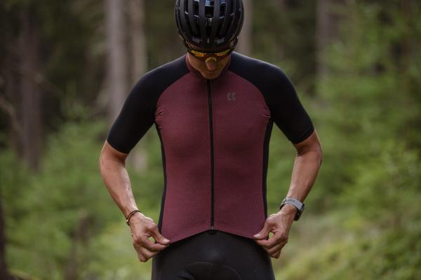 Cyklistický dres KALAS PASSION Z4 | Dres Gravel | Granite Red