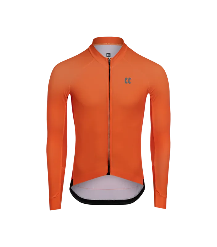 Cyklistický dres KALAS PASSION Z4 | Dres dlhý rukáv TEMPS | Orange