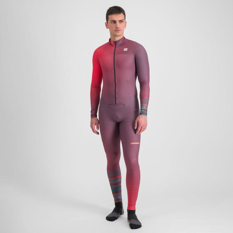 Sportful APEX kombinéza huckleberry/tango red