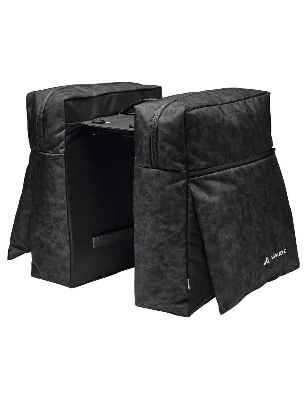VAUDE dvojitá taška na nosič TwinZipper (UniKlip 2), black