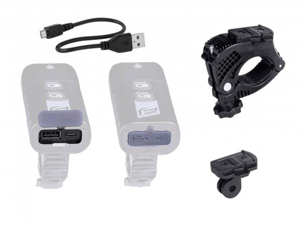 FORCE svetlo predné TORCH 2000LM USB, powerbanka 1