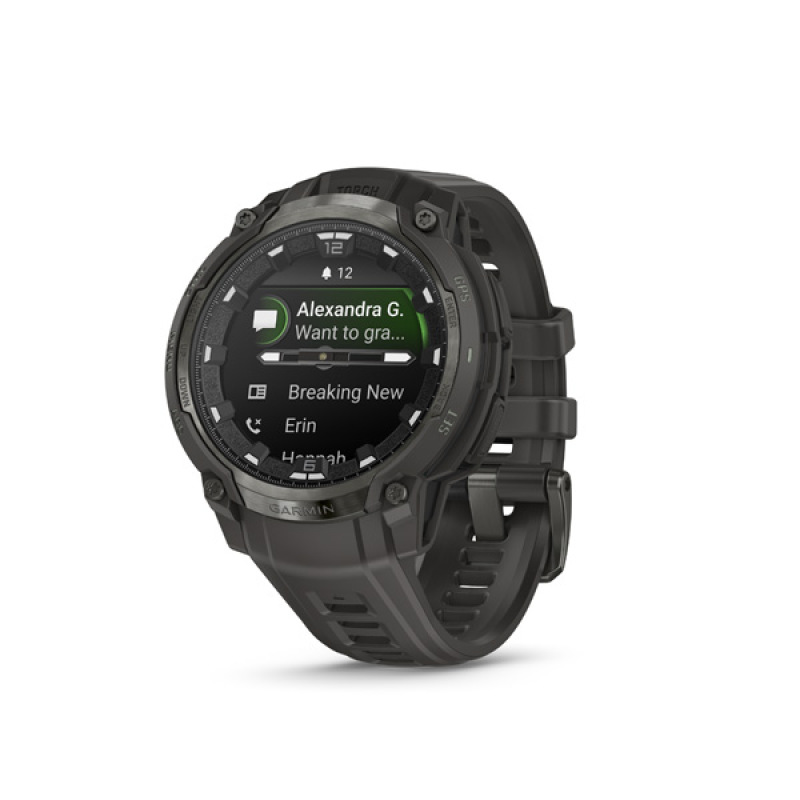 Garmin Instinct Crossover AMOLED, Charcoal Grey, Charcoal Grey silicone band 2