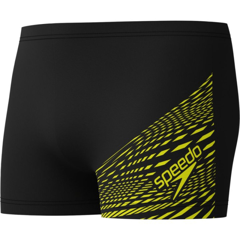 Pánske plavky Speedo Medley Logo Aquashort čierna/žltá
