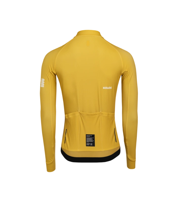 Cyklistický dres KALAS PASSION Z6 | Dres dlhý rukáv TEMPS | Gold Yellow 1