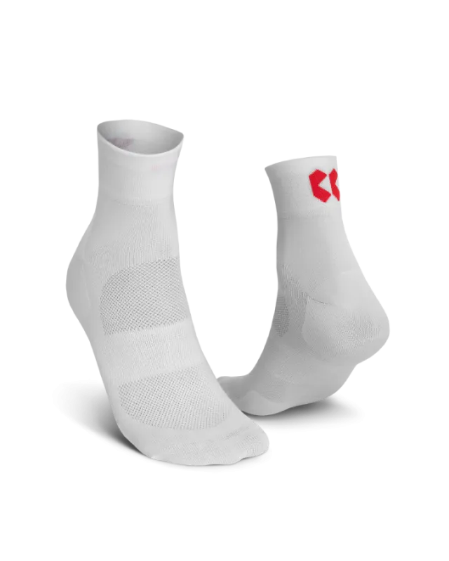 Ponožky KALAS RIDE ON Z biela/červená