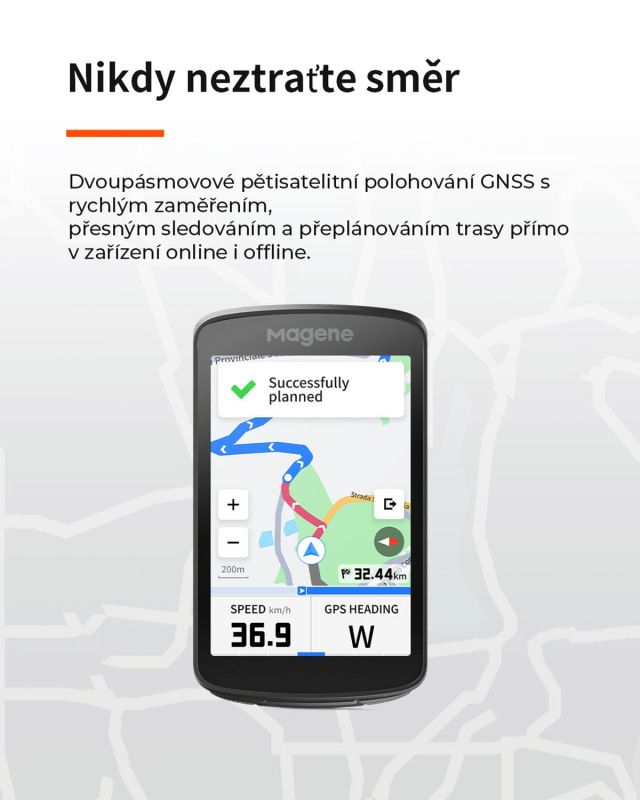 Cyklopočítač MAGENE SMART GPS C706 dotykový USB 20