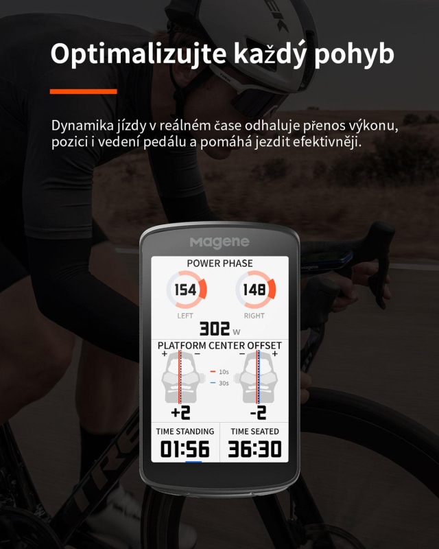 Cyklopočítač MAGENE SMART GPS C706 dotykový USB 17