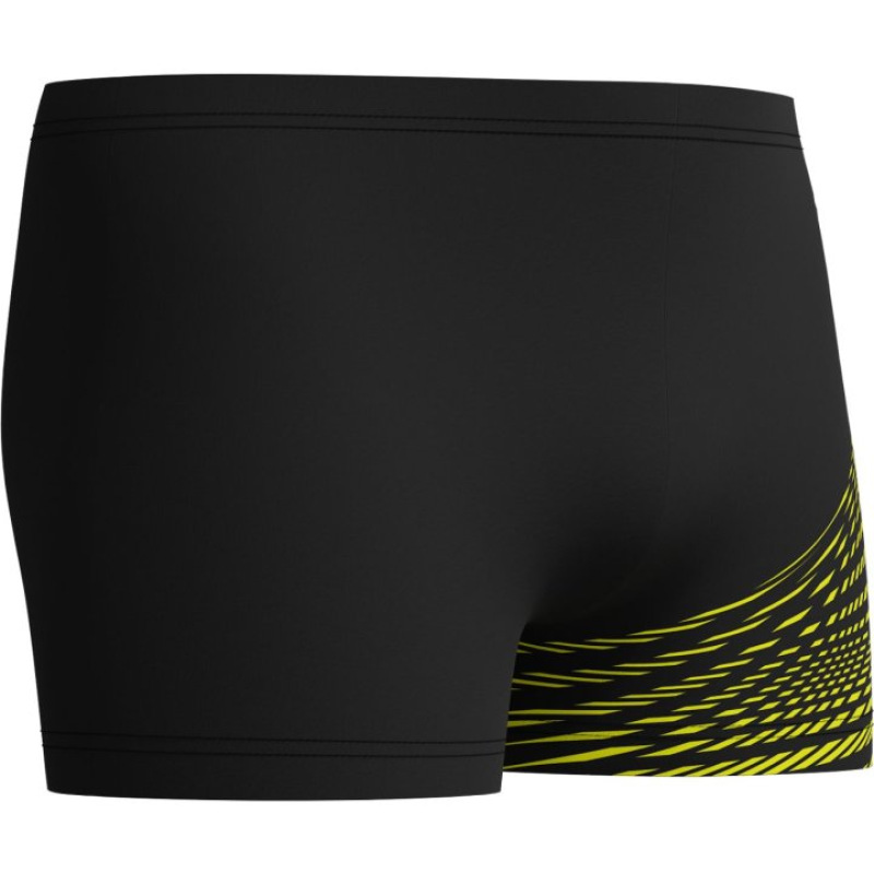 Pánske plavky Speedo Medley Logo Aquashort čierna/žltá 4