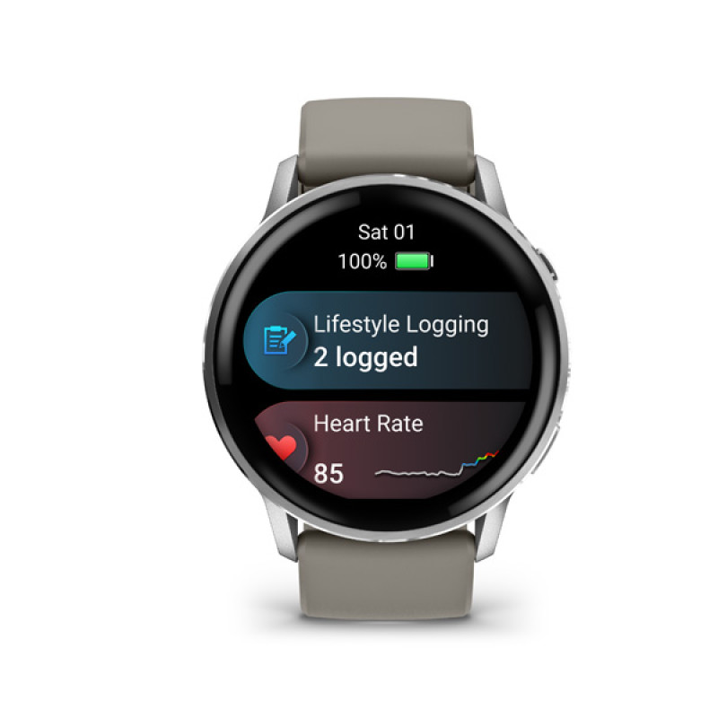Garmin VENU 4 - 45mm, Silver + Gray 3