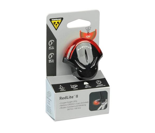 Topeak svetlo zadné RED LITE II čierne 5