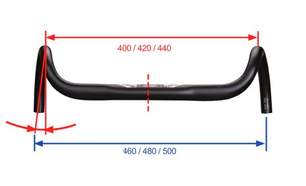 FSA riadidlá ADVENTURE AGX Compact Alloy 420mm (OEM)