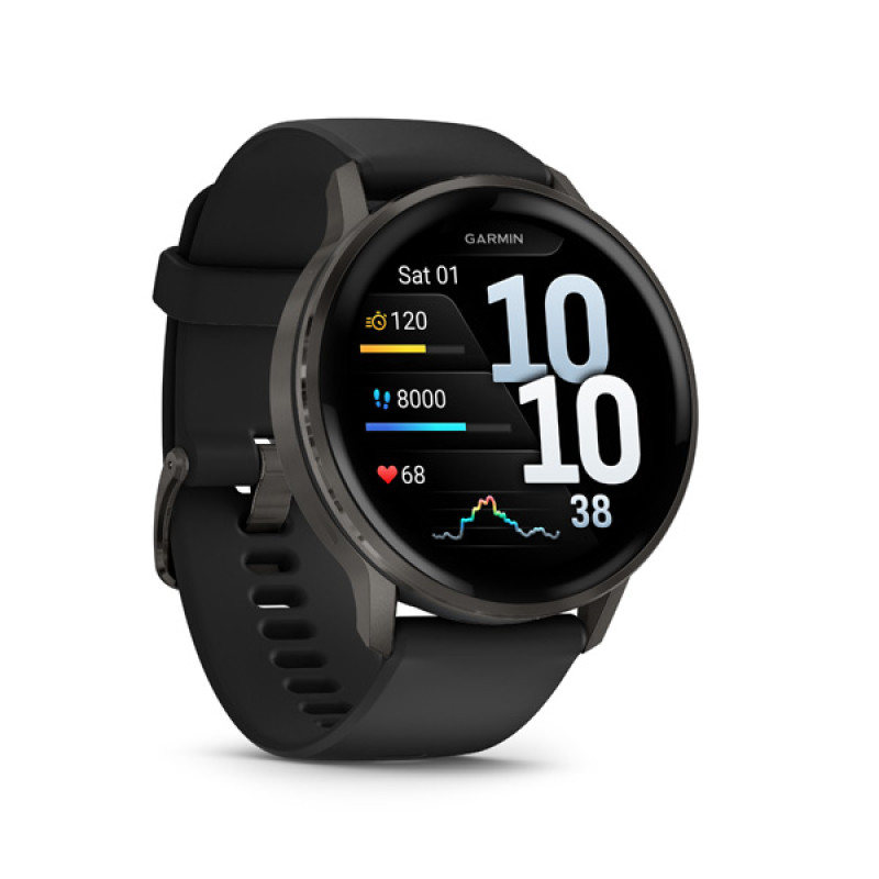 Garmin VENU 4 - 45mm, Black/ Slate + Black
