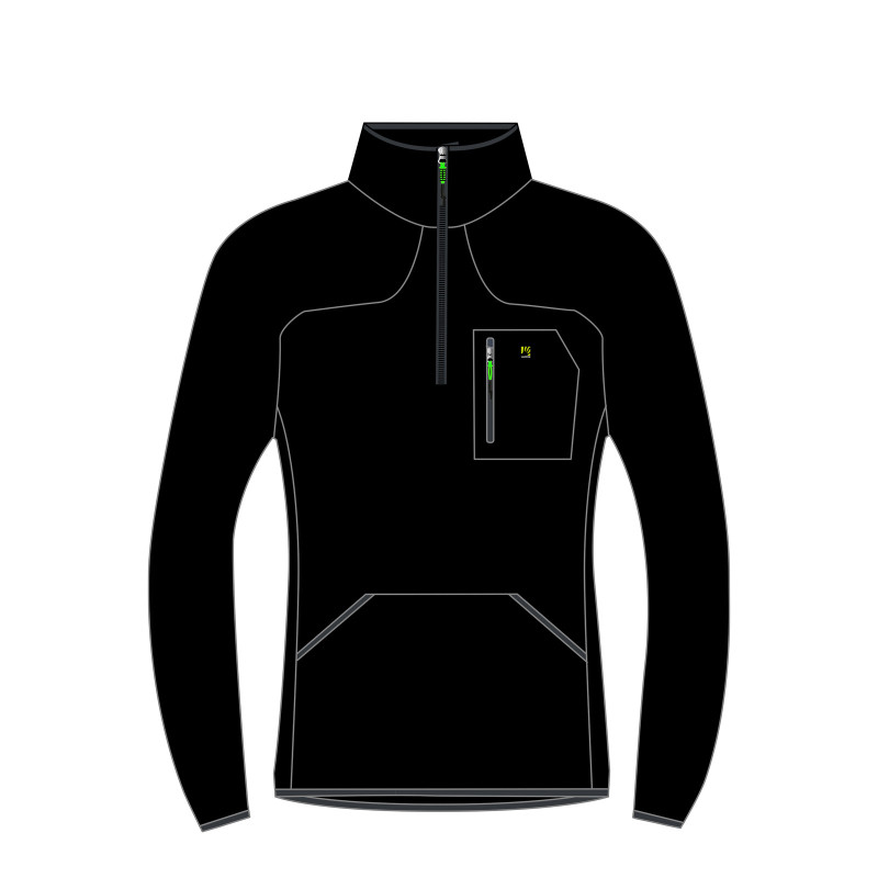 Karpos Rocchetta Half Zip Flíska Black