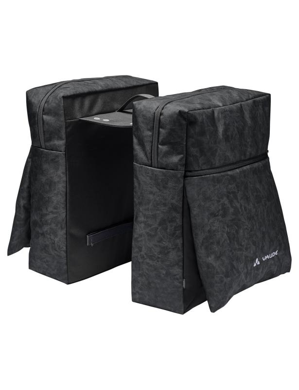 VAUDE dvojitá taška na nosič TwinZipper, black
