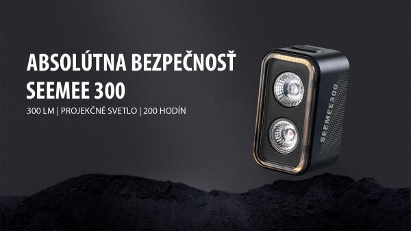 Svetlo SEEMEE 300 zadné 6f USB čierne