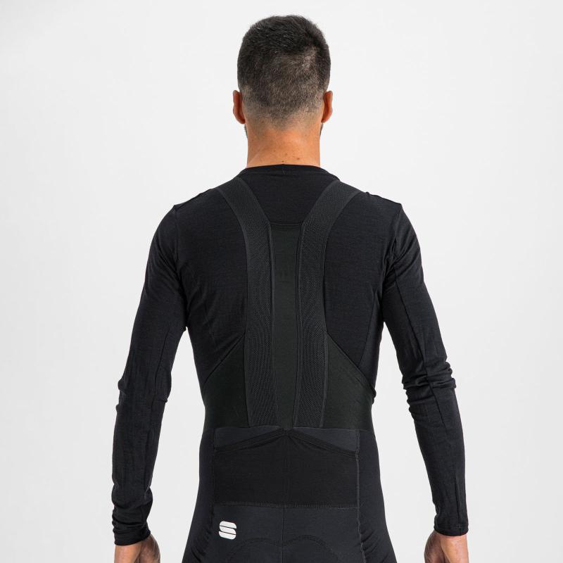 Sportful MERINO LAYER tričko s dlhým rukávom čierne