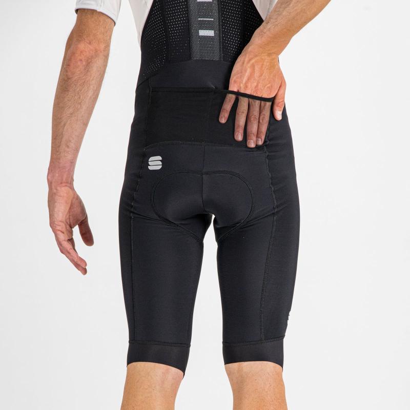 SPORTFUL Bodyfit Pro Thermal kraťasy s trakmi čierne