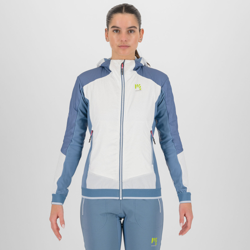 Karpos Alagna Plus Evo Dámska Bunda Bright White/Spring Lake 2