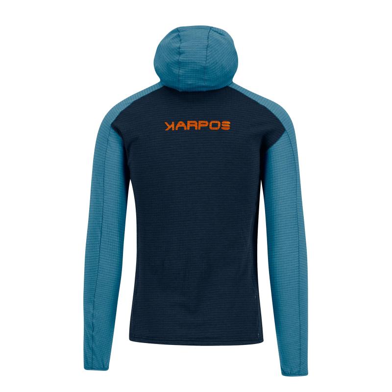 Karpos AMBRIZZOLA FULL-ZIP mikina s kapucňou outer space/larkspur