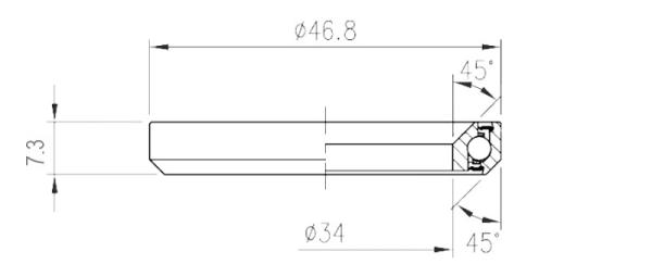 FSA ložisko TH-970/DJ (MR100) 1-1/4"