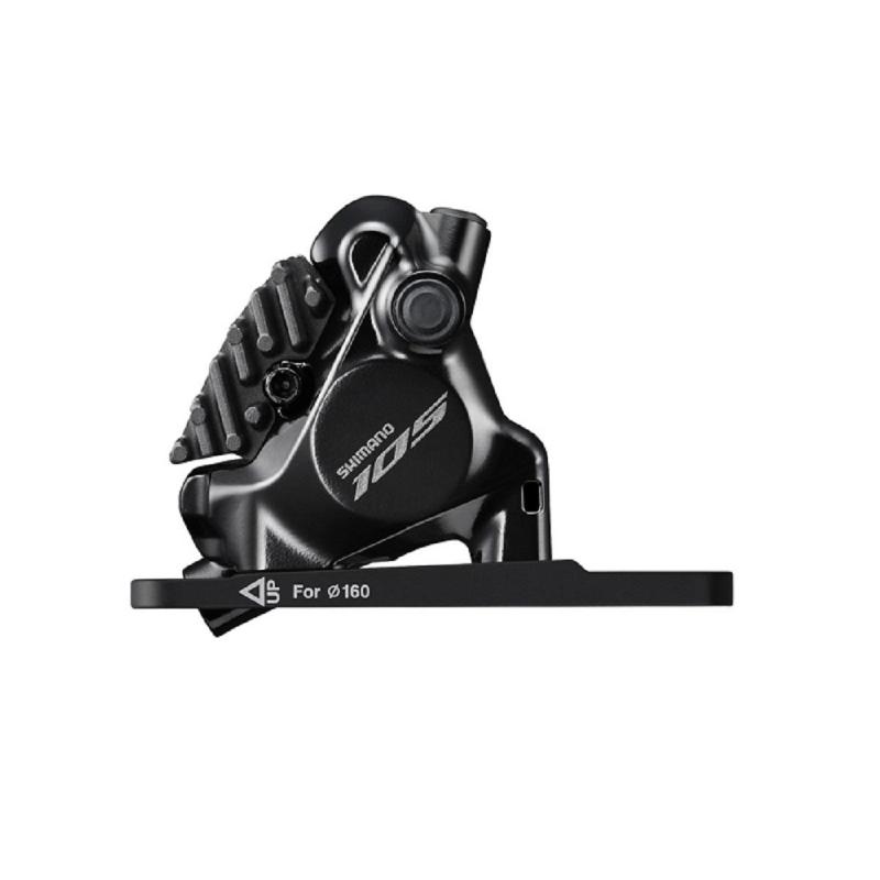 SHIMANO brzdový strmeň 105 R7170 hydraulický predný Flat Mount+platn.