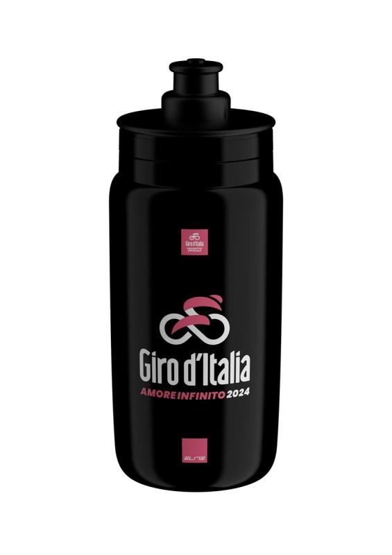 Fľaša ELITE FLY 550 Giro D´Italia mapa čierna 2024