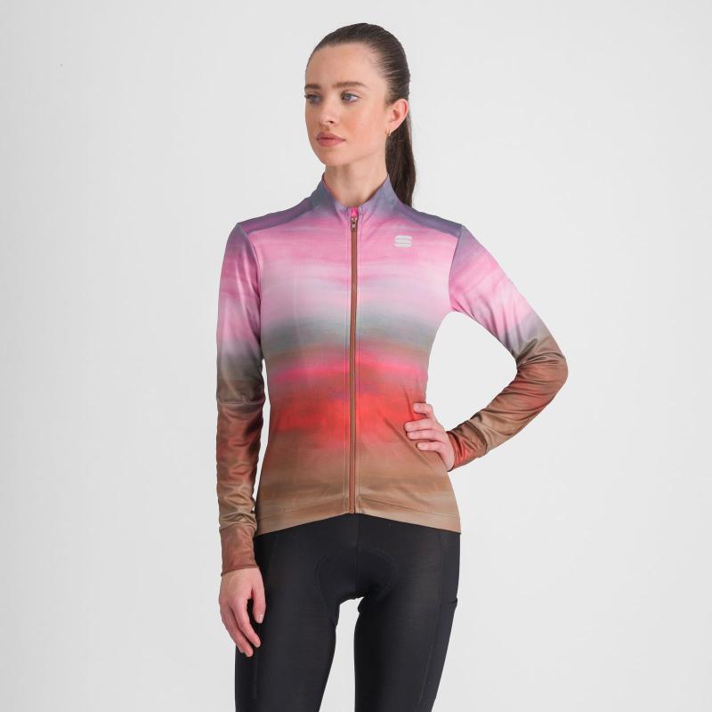 SPORTFUL FLOW SUPERGIARA dámsky THERMAL dres cayenna red pink