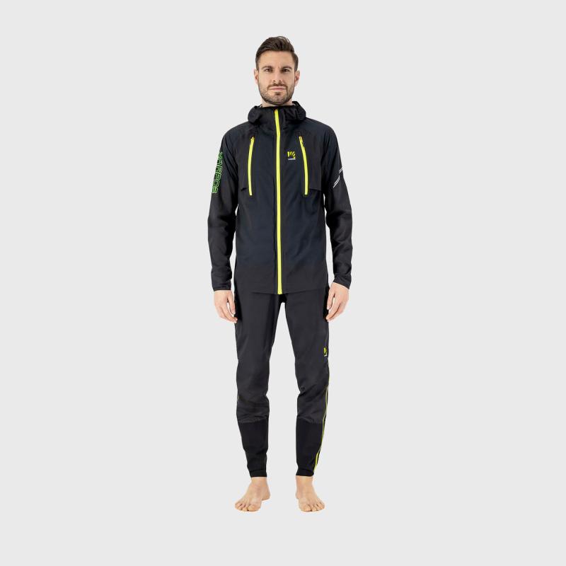 Karpos Lavaredo Rain Bunda čierna/zelená fluo 2